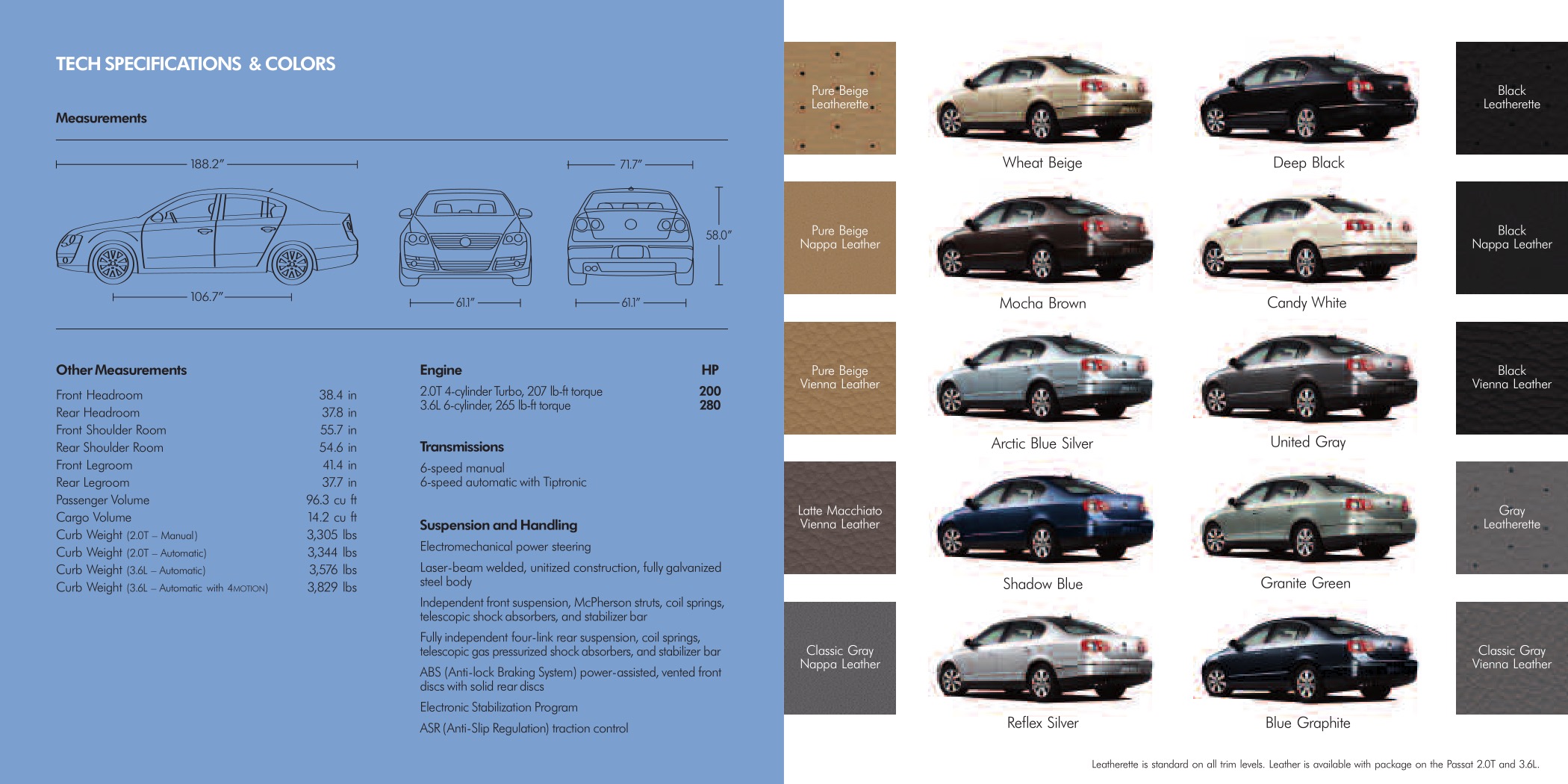 2006 VW Passat Brochure Page 8